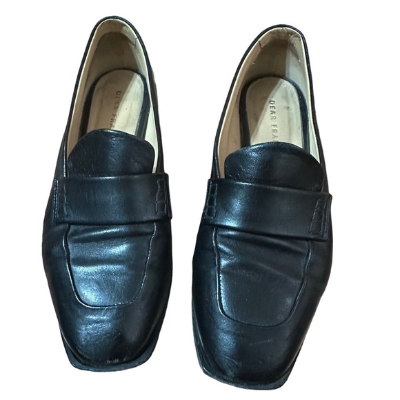 Dear Frances Han Black Leather Loafers Size 37 - Picture 2 of 8
